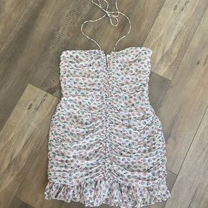 Zara halter mini dress